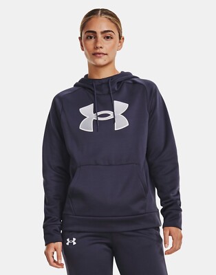 Under Armour Women s Armour Fleece Hoodie Tempered Steel Large New