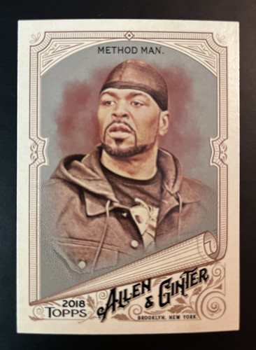 2018 Topps Allen & Ginter's Hot Box Glossy Method Man #82 Rookie Card ...