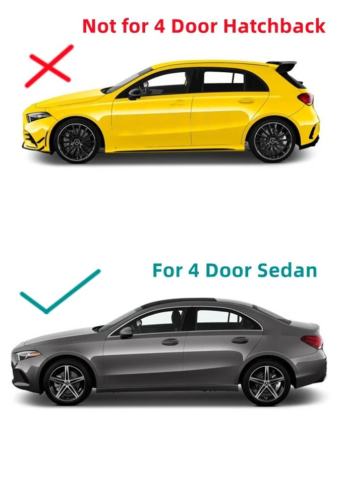 Vidrio ventana puerta trasera izquierda conductor/conductor para Mercedes Benz A200 A220 A35 A45 4 puertas sedán Foto 4 de 4