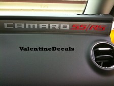 Fits Chevy Camaro Ss Rs Dash Decal 2010 2011 2012 2013 2014 2015