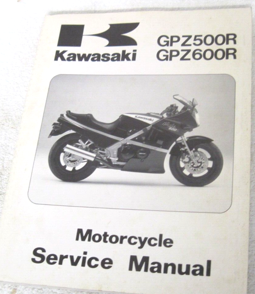 85-89 Kawasaki GPZ ZX600 Original Motorcycle Service Manual 99924