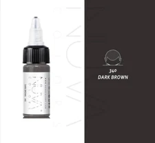 Nuva Colors SMP Scalp Micropigmentation DARK BROWN 1/2-oz Pigment PMU Color Ink