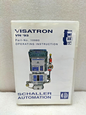 VISATRON VN'93 10980 OPERATING INSTRUCTIONS WITH TEST PLATE SET 11072