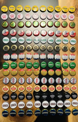 Beer Bottle Caps Poland Lot Of 140  (10 of Each) Żywiec, Żubr, Warka, Lech Perła