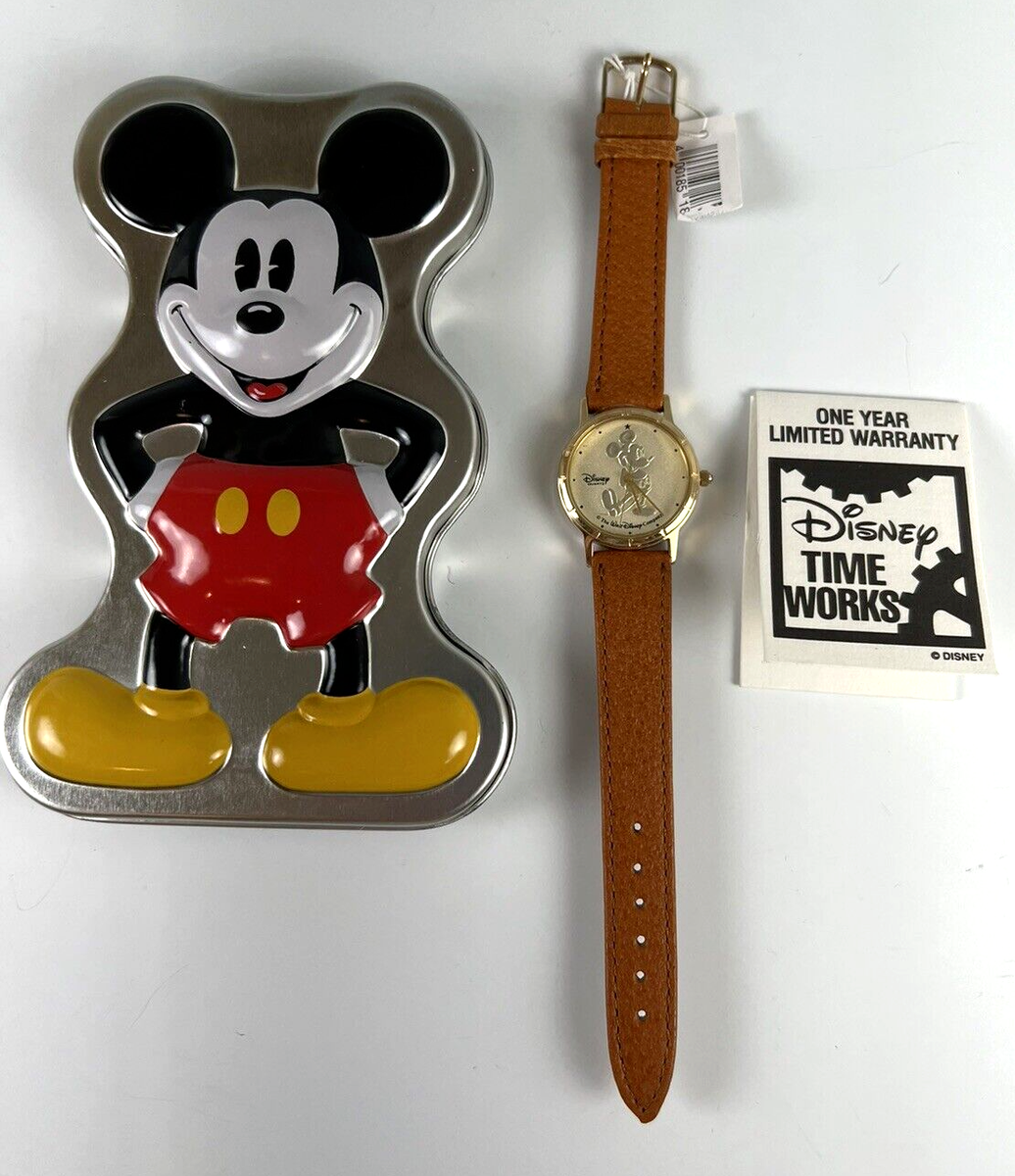 VTG 90s Mickey Mouse Disney Time Works Watch New in  display picture 1