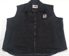 Tioga Territory Faux Suede Black Vest sz M FUTURITY WORLD CHAMPIONSHIP Zip Front