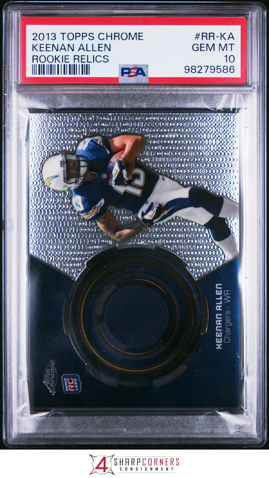 Keenan Allen Topps Chrome Rookie Relics #RRKA Base