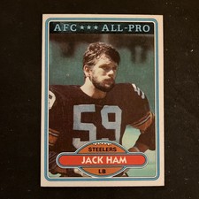 1980 Topps Football #10 Jack Ham Pittsburgh Steelers