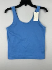 A New Day Womens Size XL  Ribbed Cropped Tank Top Stretchy