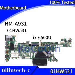 FOR   Thinkpad T470 Notebook Motherboard i7-6500U 01HW531 NM-A931 SR2EZ *ll