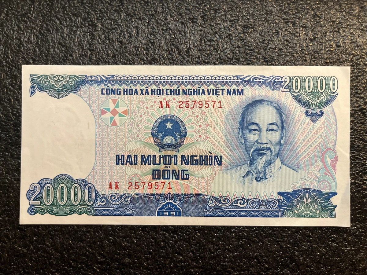 Vietnamese Paper Money 20,000 ₫ Denomination 1991 for sale | eBay