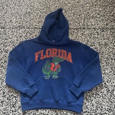 Vintage University of Florida Blue Hoodie  Youth Medium M Soffee 80s 90s