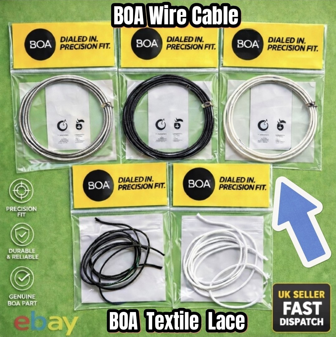 BOA Lace Wire Cable Cord Dial Kit- Golf Snowboard Cycling Boots