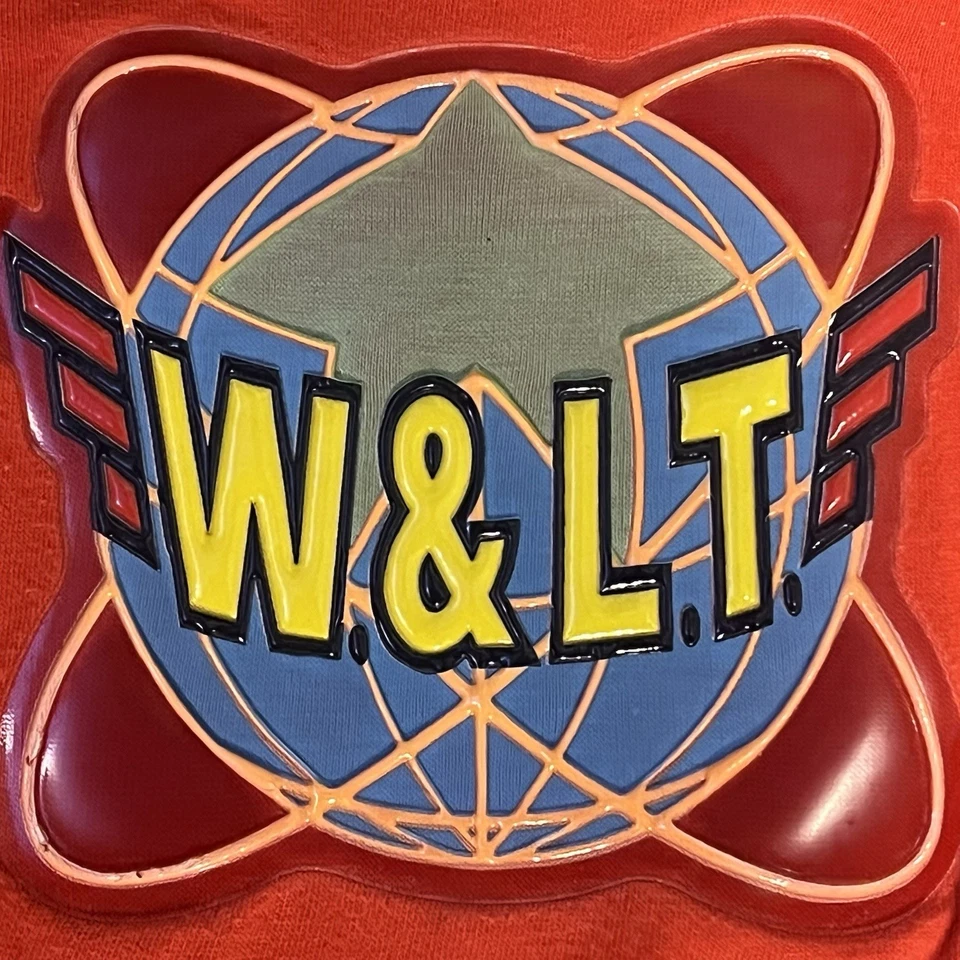 Walter Van Beirendonck W< Años 90 Rojo Globo Logo Aplique Manga Larga Talla M Foto 2 de 4