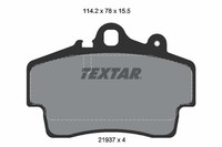 Bremsbelagsatz FÜR Porsche Boxster (987), Porsche Boxster (986) - Textar 2193702