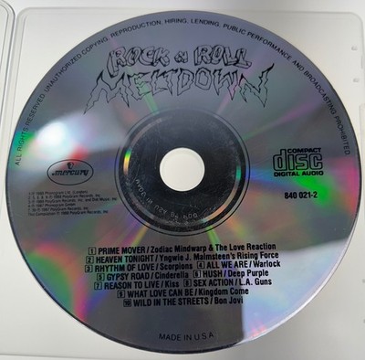 Various Artists - Rock N Roll Meltdown CD 1988 Compilation Mercury Rock