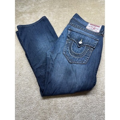 True Religion Section Straight Mens Jeans Blue Medium Wash Denim Size 36 Mexico