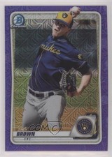 2020 Bowman Chrome Prospects Mega Box Purple Mojo Refractor /250 Zack Brown 0ou2