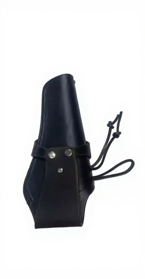 COWBOY WESTERN HOLSTER SINGLE ACTION GUN CASE TOOLED LEATHER RED REVOLVER - Image 3 of 3