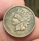 1909-S Indian Head Cent Rare Key Date S Mint Full Liberty Chocolate Brown XF PQ