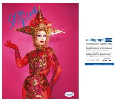 SASHA VELOUR ICON LEGEND SIGNED RUPAUL S DRAG RACE LEGEND 8x10 PHOTO - ACOA COA