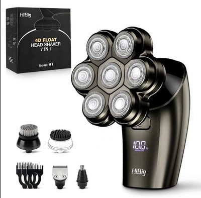 HiBig 7D Arc Electric Shaver for Head & Body, 5in1 Upgraded Electric Razor fo...
