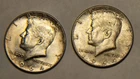 [Lot of 2] 1964 Kennedy Half Dollar Coins 90% Silver, Circulated