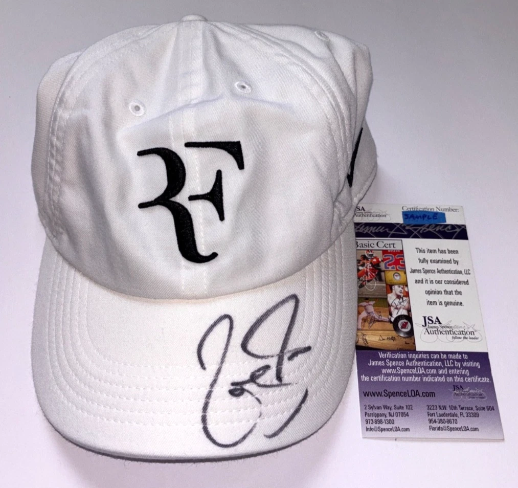 NIKE RF Autograph CAP GS18勝記念 フェデラー直筆サイン Roger Federer Tennis Autographed Hats for sale | eBay