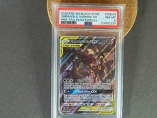 Pokemon Umbreon & Darkrai GX SM241 Black Star Promo Tag Carta Squadra PSA 8