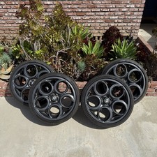 Alfa Romeo 4C 2015 - 2020 58157 58158 OEM Wheel Set 19x8.5 & 18x7 Charcoal