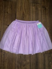 NWT Way To Celebrate Girls Purple Glitter Tulle Tutu Skirt Size XL 14-16