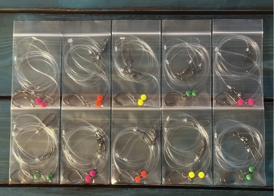 10 o 25 plataformas de pesca de surf, plataformas de muelle, plataformas de barco, manchas de pargos Pompano Whiting Foto 3 de 4