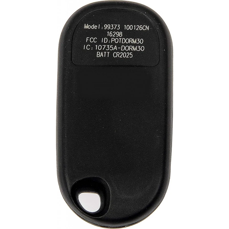 For Acura TSX 2006-2008 Keyless Remote | With Batteries | 4 Button | Black Color - Image 2 of 4