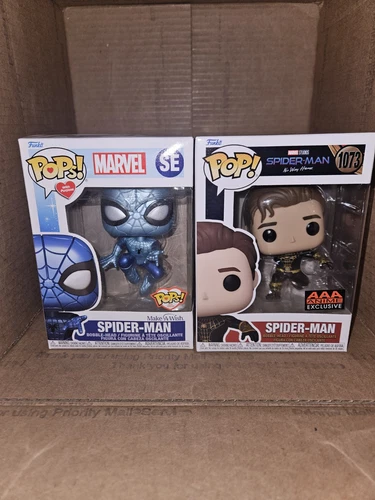 Funko Pop! Vinyl: Marvel  Spider-Man - AAA Anime#1073 and & Pops W A Purpose SM