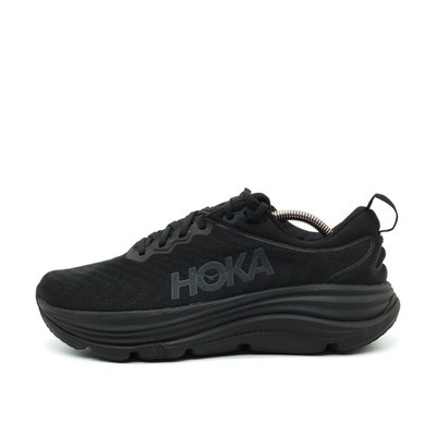 Hoka One Herren Gaviota 5 Wide Schuhe Schwarz Textil Low-Top Laufschuh EU 42 2/3