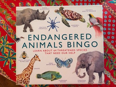Endangered  Animals Bingo Game
