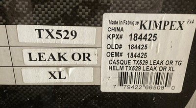 CKX Helmet TX529 Leak Or. Size XL #B256