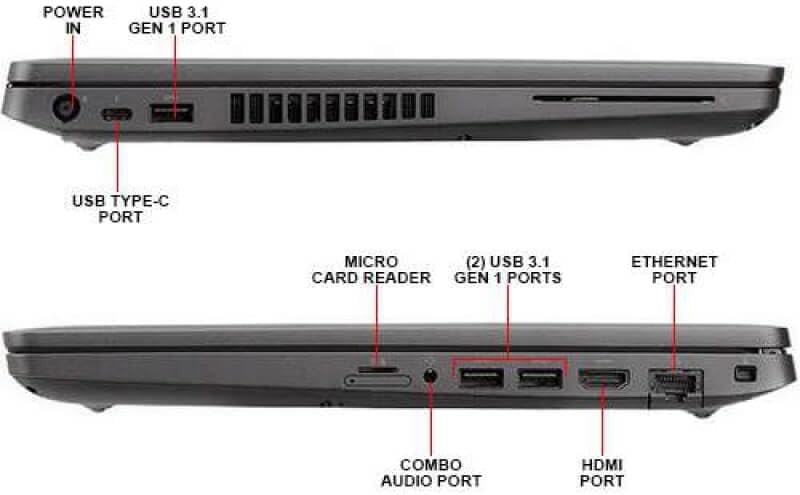 Laptop Dell Latitude 14" con procesador Intel i7-8665U (8 GB de RAM, 256 GB SSD) Windows 11 Pro, imagen 6