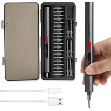 Mini Electric Screwdriver Set,Precision Electric Screwdriver， With 28-in-1 Ma...