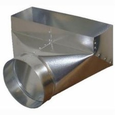 GRAY METAL SOUTH 113R 90 DEGREE REGISTER BOOT 12X4X7 GALVANIZED STEEL