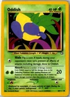 Pokemon Card - Oddish 68/111 Neo Genesis Common Moderately Played