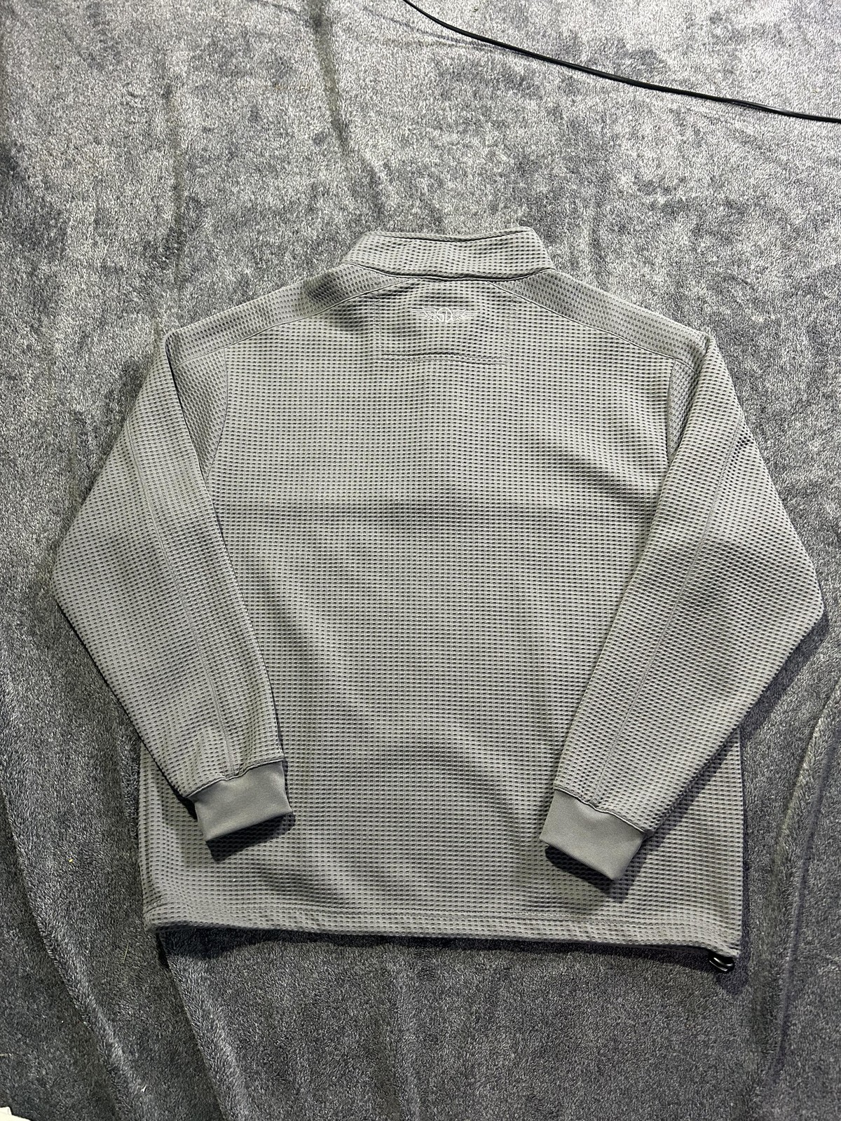 Straight Down Pullover Mens Medium Gray Waffle Qu… - image 12