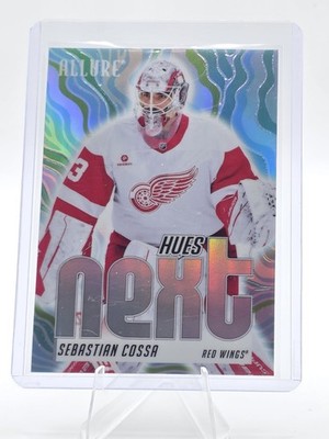 2025-26 Upper Deck Allure #HN-13 Sebastian Cossa Hues Next? Detroit Red Wings