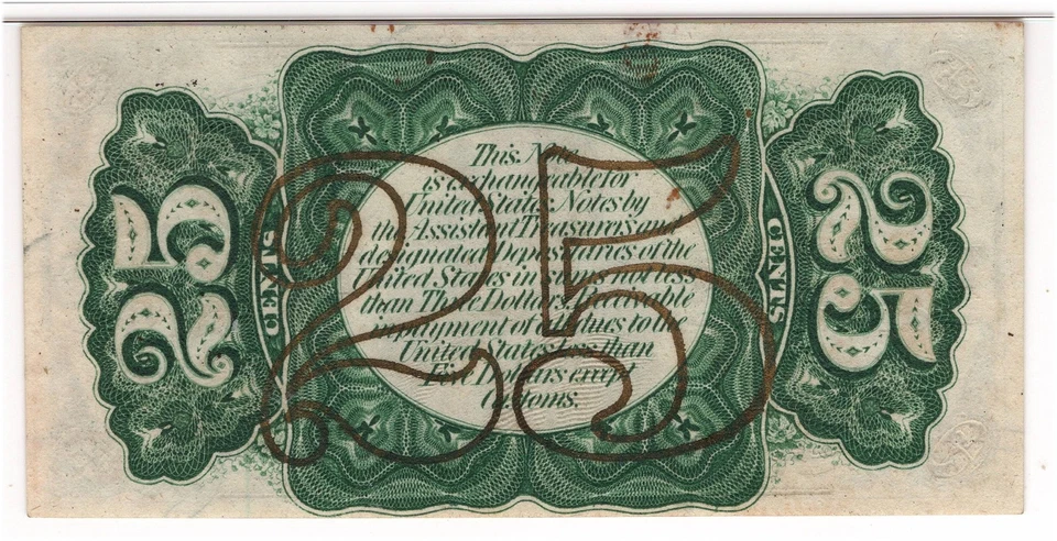 25c 3rd Issue Colby Spinner Fractional Currency Fr#1294 PMG Choice Unc 62 - Image 4 of 4