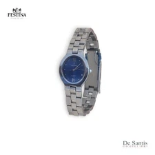 Festina F8934/3 Women's Watch - Unique Oval Case - Blue Dial