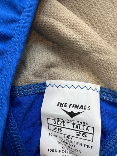 The Finals Youth Girls One Piece Swimsuit Size Large 10-12 (26) Blue NWT - Picture 5 of 8