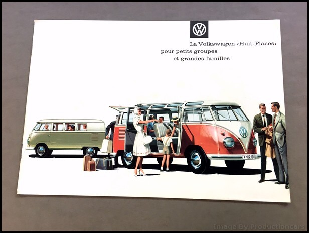 1960 VW Volkswagen Station Wagon Bus Van Camper Vintage FRENCH
