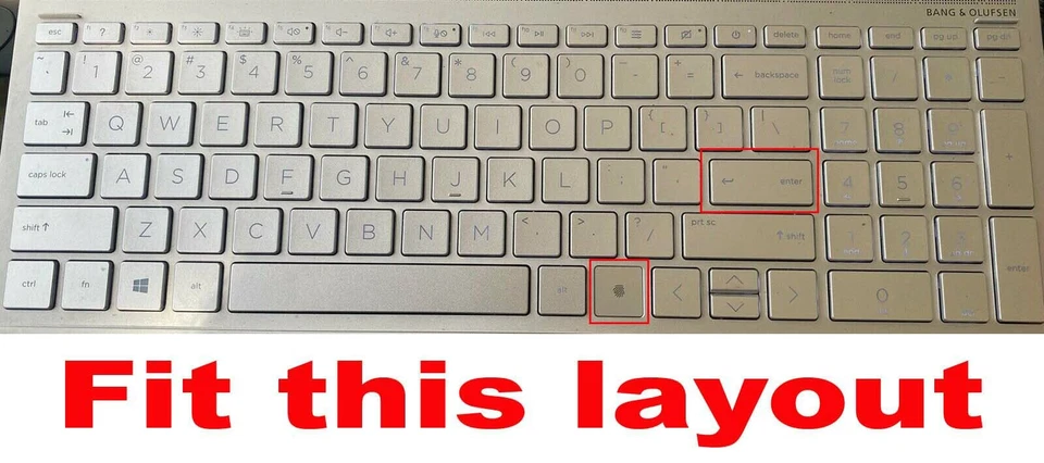 Keyboard Skin Cover Protector for HP Envy 17t-da*** 17-cw*** 17t-cw*** 17t-cr*** - Image 2 of 3