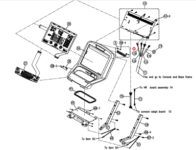 Matrix Horizon Tempo Fitness Gear Treadmill TV Power Extended Wire