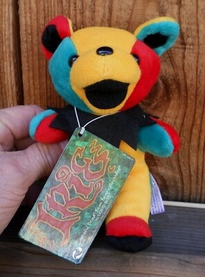 GRATEFUL DEAD ''  IRIE '' BEANIE BABY 7'' TALL MADE  LIQUID BLUE (NEW) TIEDYE